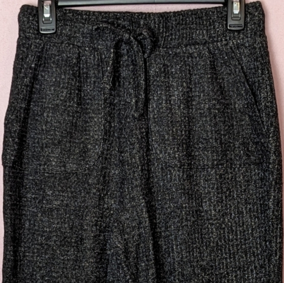 awhile Stitch Fix Dark Gray Black Kaela Waffle Knit Lounge Pants size Small - Picture 4 of 9